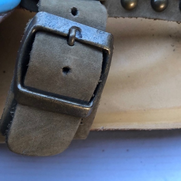 Cristina Francini Thong Leather Sandals Size 8 - Picture 7 of 7